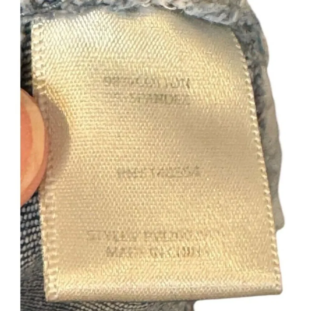 Anthropologie Women's Shorts Button‎ Fly Distressed Distressed Raw Hem Denim 27 - Picture 10 of 10